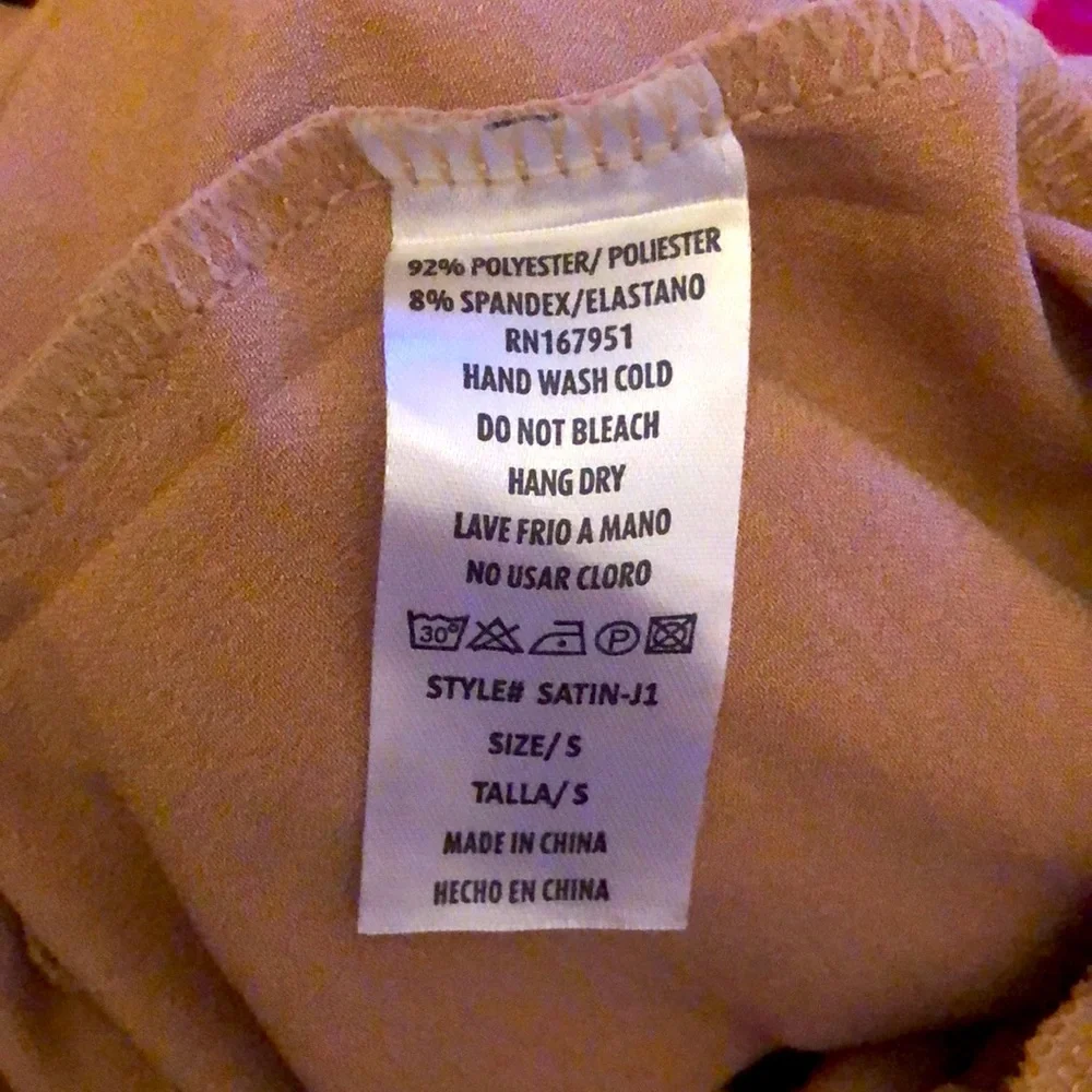 Lovepoem by Block Gianna Satin Bomber Jacket in rose gold, Small - Picture 9 of 10